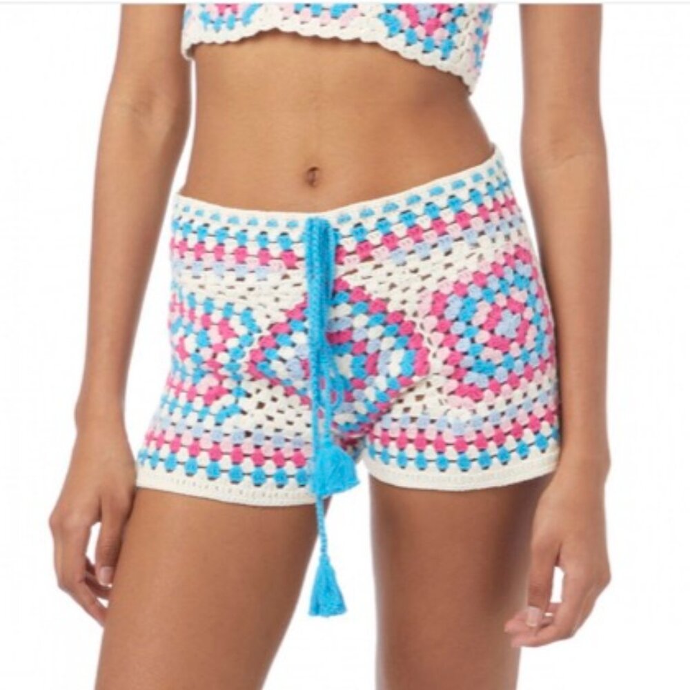 MC2 Saint Barth Kalima Crochet Shorts